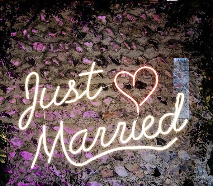 Just Married Sign Australia